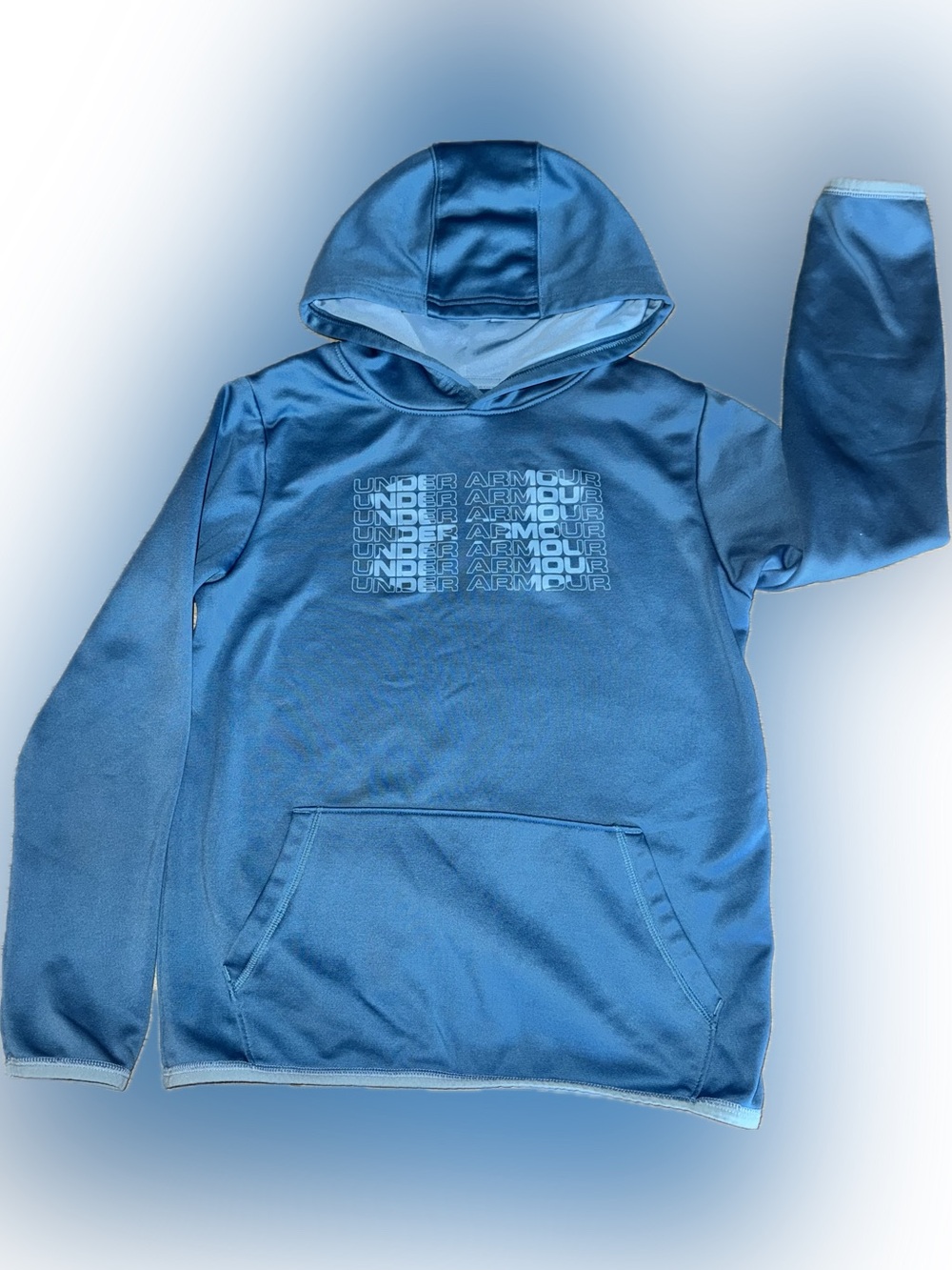 Under Armour Blue Hooded Pullover Sweatshirt